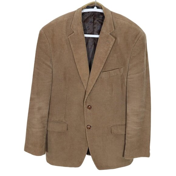 Lauren Ralph Lauren Other - LAUREN RALPH LAUREN Tan Corduroy Elbow Patch 2-Button Blazer 40S Academia Preppy